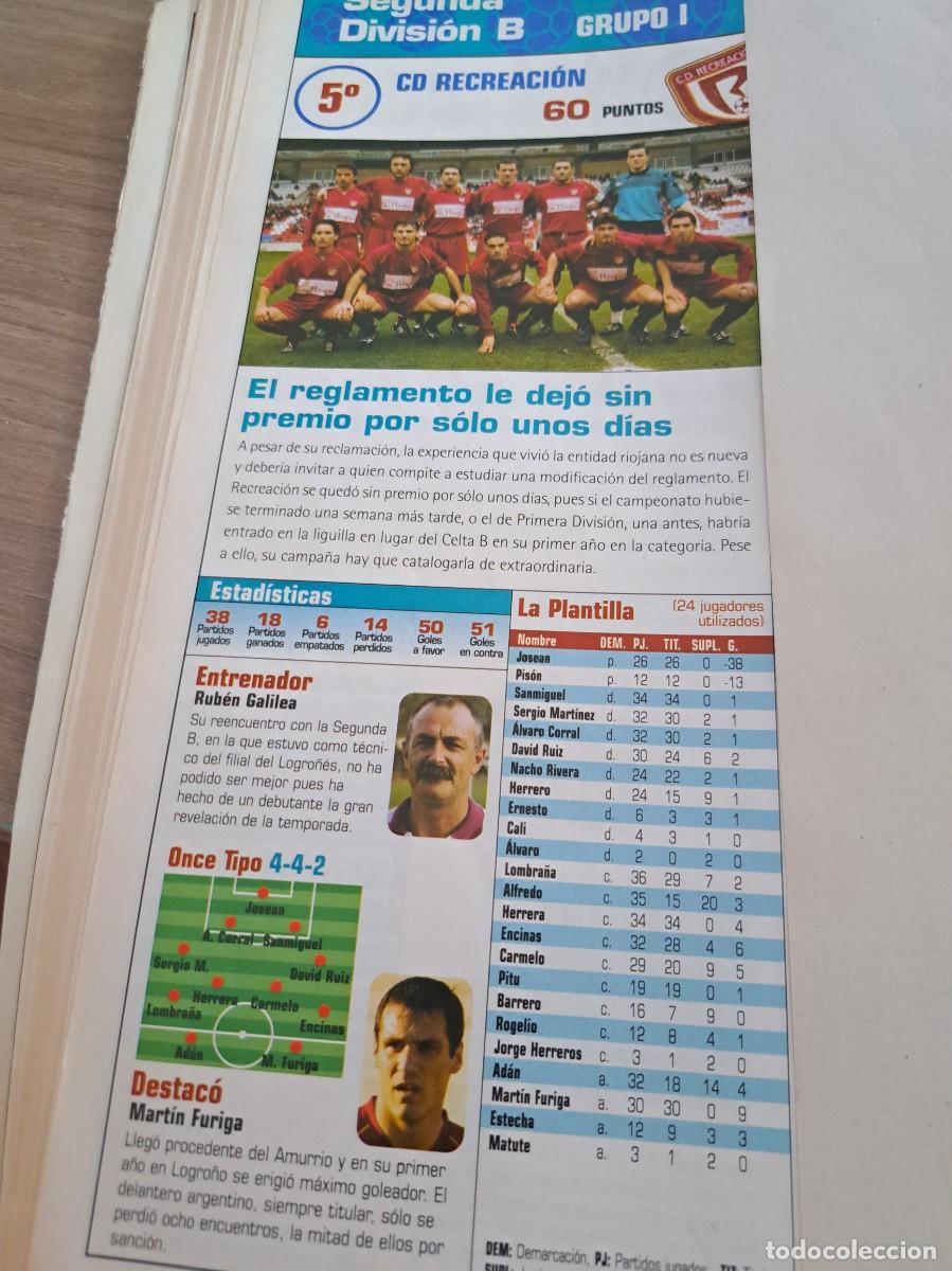 Fu&szlig;ball-Sticker: Foto plantilla y jugadores Don Bal&oacute;n 2003-04. CD Recreaci&oacute;n