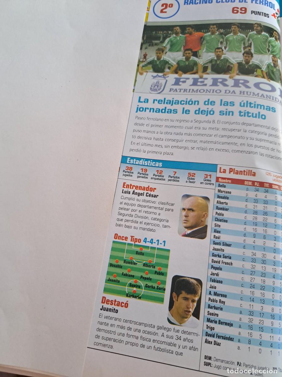 Cartes &agrave; collectionner de Football: Foto plantilla y jugadores Don Bal&oacute;n 2003-04. Racing Ferrol