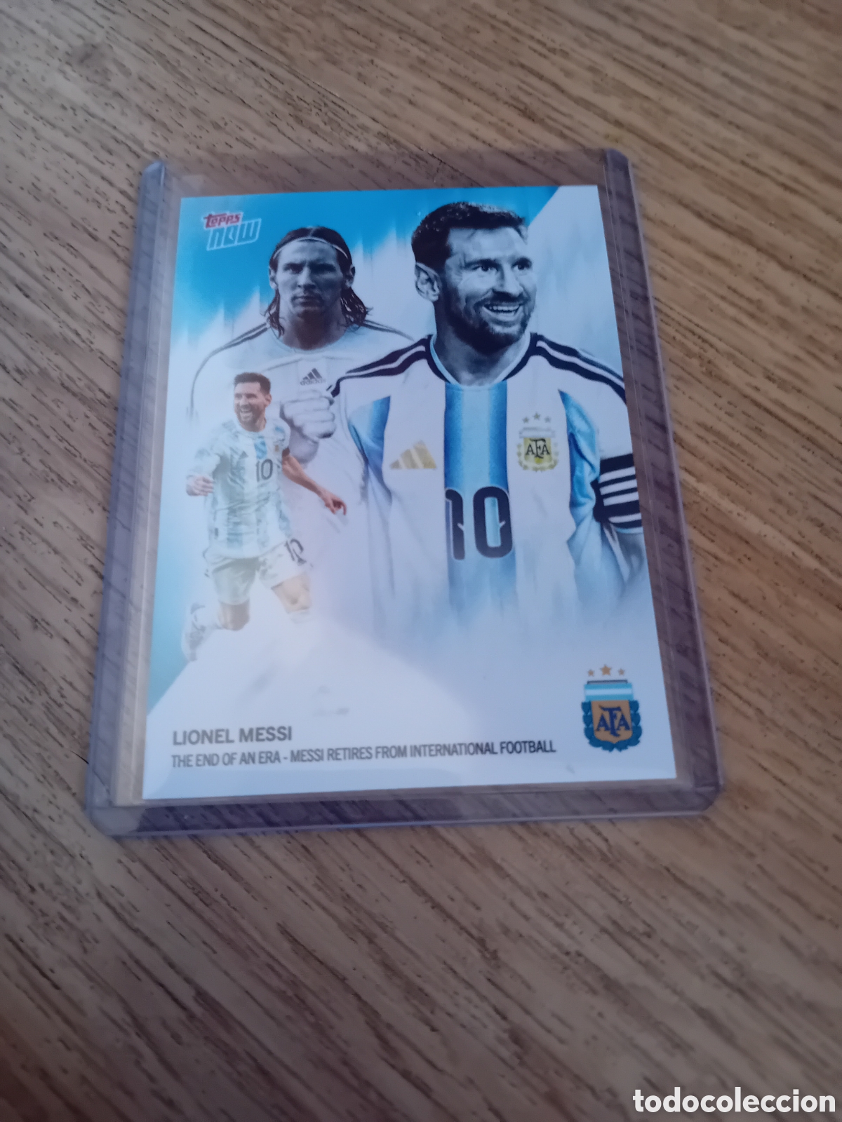 Cartes &agrave; collectionner de Football: Messi 001 The end of an era El final de una era Argentina 31-08-2026 Topps Now Nuevo