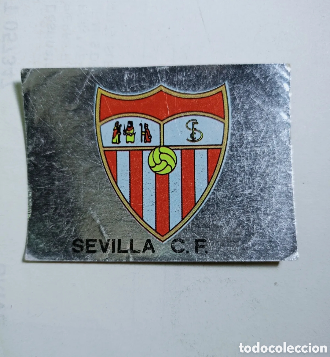 Figurine di Calcio: Sevilla c.f. escudo cromo adhesivo sin trasera