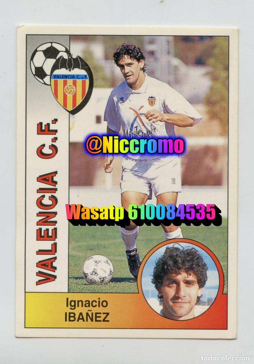 Football Stickers: iba&ntilde;ez 310 valencia liga 94 95 panini nuevo sin pegar 1994 1995 escrito boli atras + en niccromo