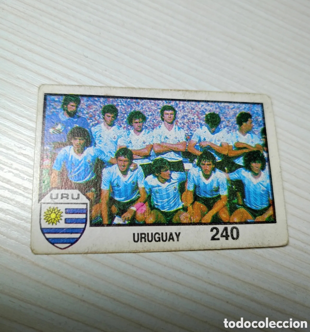 Figurine di Calcio: Cromo M&eacute;xico 86 selecci&oacute;n de Uruguay n 240 cromos Barna