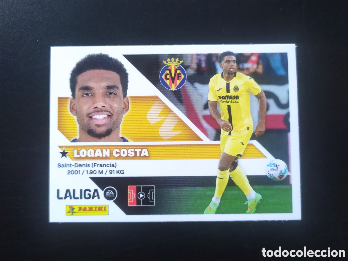 Cromos de f&uacute;tbol: Liga este 2026 2027 26 27 panini Logan Costa n&deg; 6B 6 B Villarreal