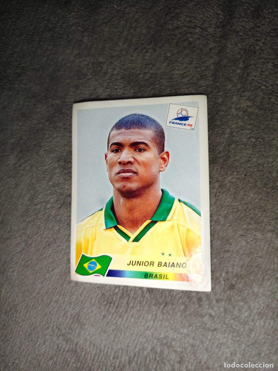 Cromos de f&uacute;tbol: 19 MUNDIAL 1998 PANINI JUNIOR BAIANO BRASIL - 98 WORLD CUP FRANCIA PANINI FIFA AAY