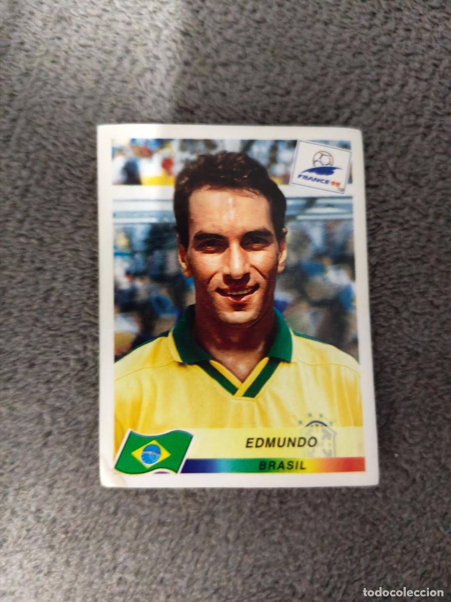 Cromos de f&uacute;tbol: 27 MUNDIAL 1998 PANINI EDMUNDO BRASIL - 98 WORLD CUP FRANCIA PANINI FIFA AAY