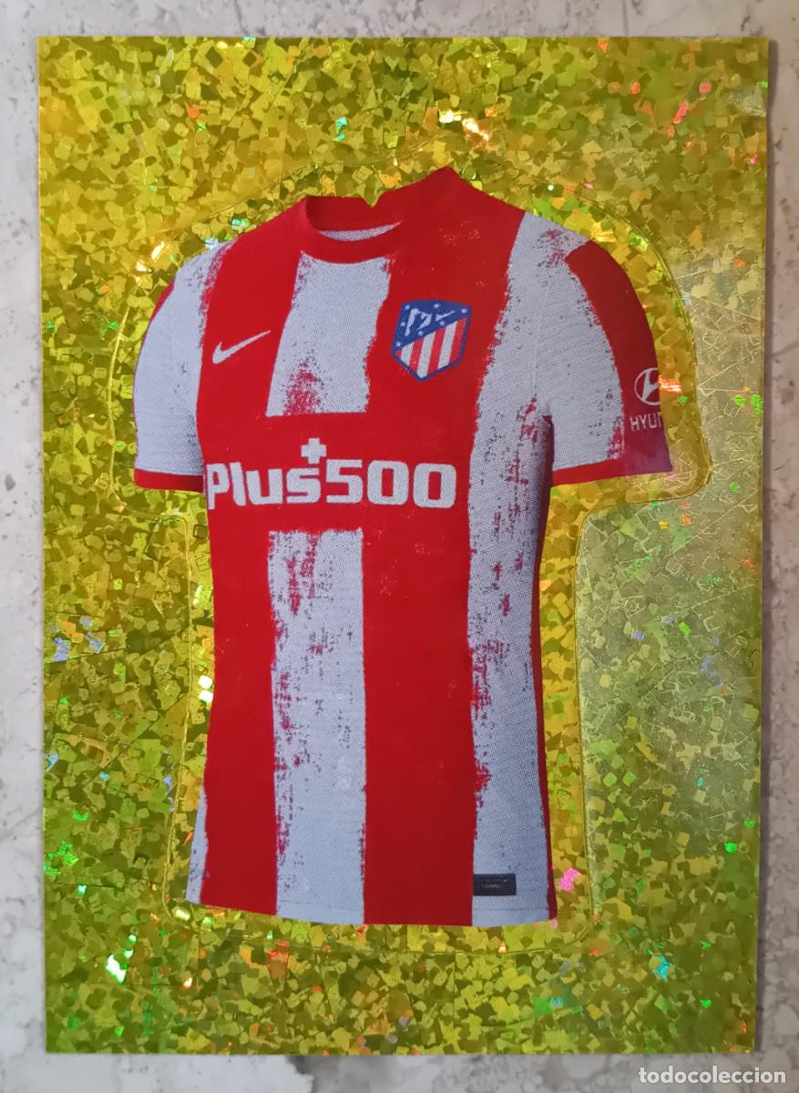 Cromos de f&uacute;tbol: Figurina Panini 2021-22 Cromo Fifa 365 2022 Maglia Kit Jersey Atletico Madrid n 107