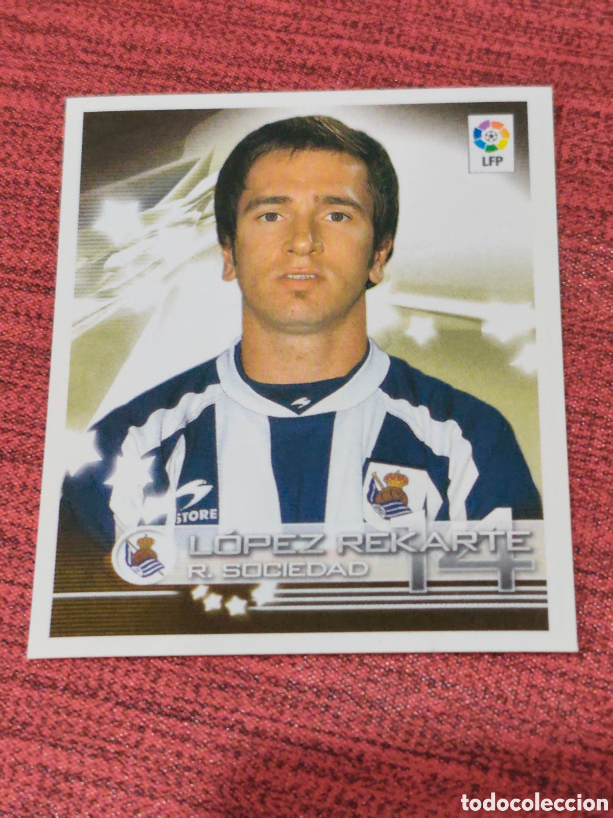 Cromos de f&uacute;tbol: 322 L&Oacute;PEZ REKARTE REAL SOCIEDAD SUPERLIGA DE ESTRELLAS 2002 2003