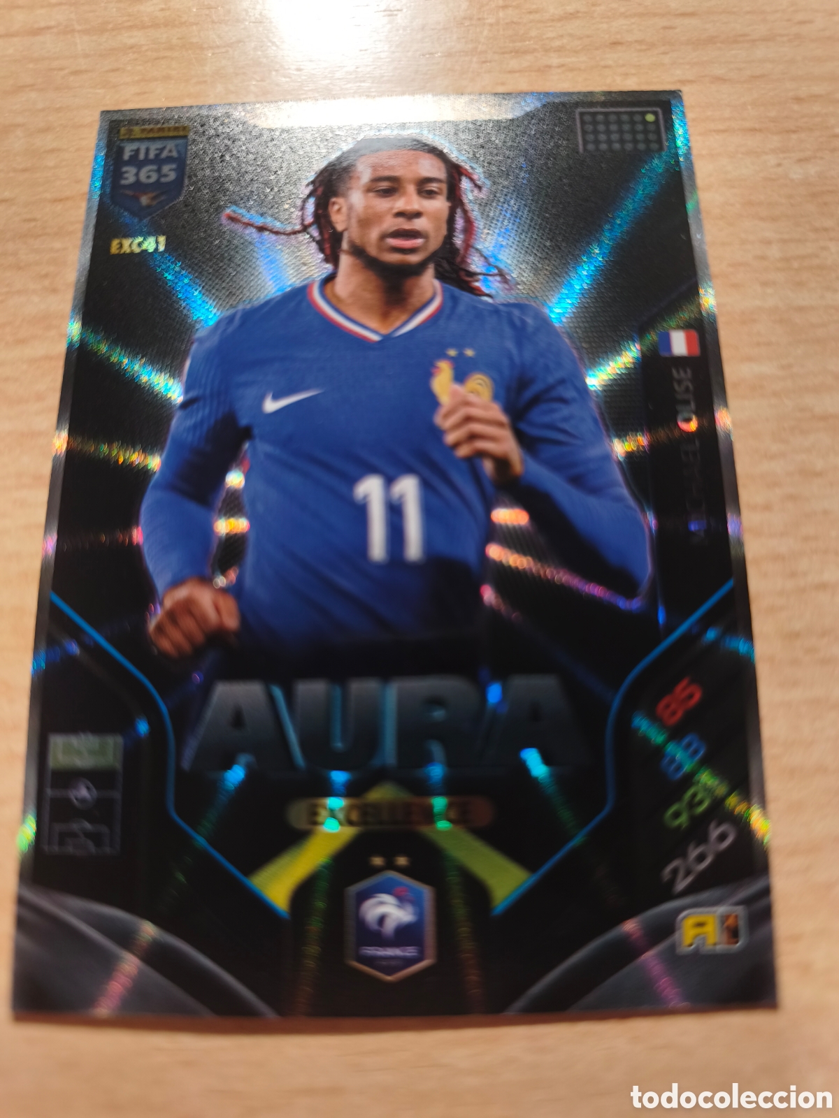Cromos de f&uacute;tbol: EXC 41 OLISE FRANCIA FRANCE AURA EXCELLENCE FIFA 365 2025 2026 PANINI 25 26 EXC40