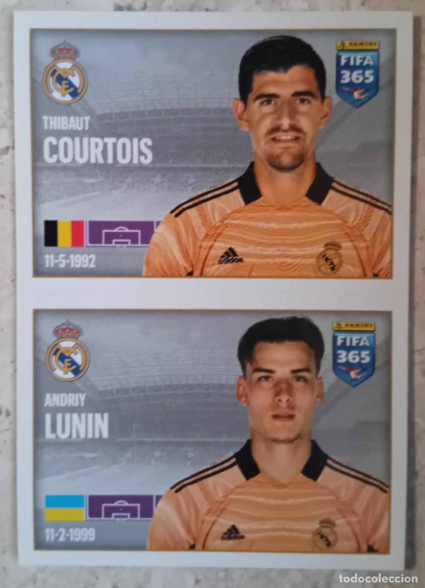 Cromos de f&uacute;tbol: Figurina Panini 2021-22 Cromo Fifa 365 2022 Courtois Lunin Real Madrid n 124