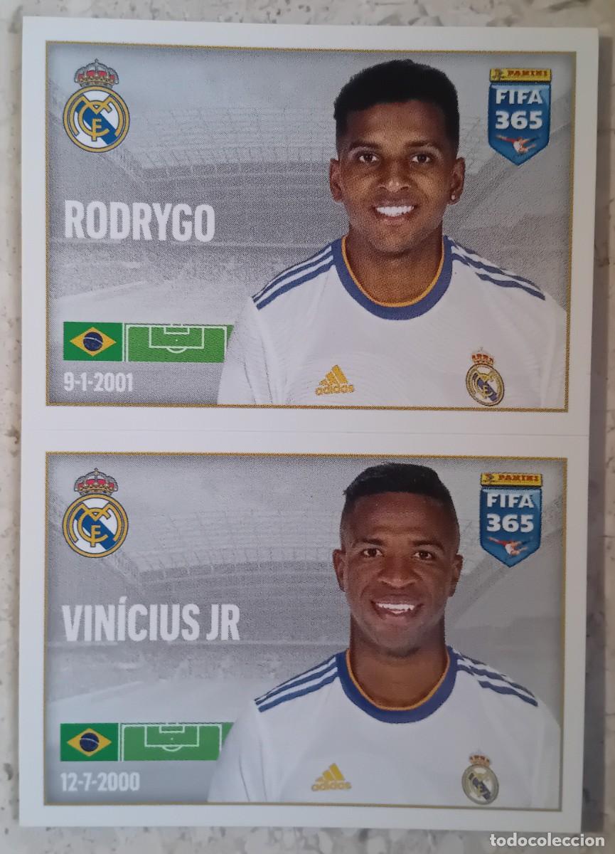 Cromos de f&uacute;tbol: Figurina Panini 2021-22 Cromo Fifa 365 2022 Rodrygo Vinicius Jr Real Madrid n 133