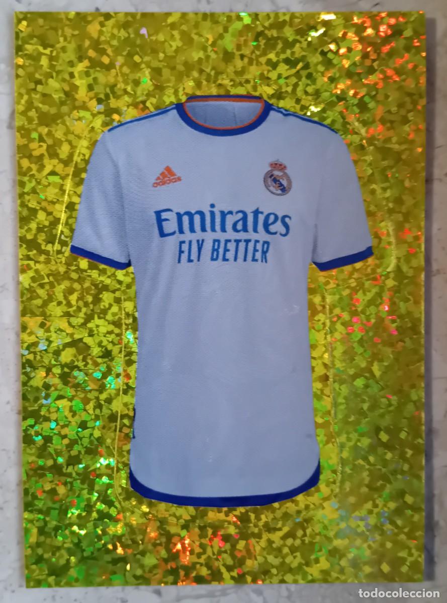 Cromos de f&uacute;tbol: Figurina Panini 2021-22 Cromo Fifa 365 2022 Maglia Kit Jersey Real Madrid n 137