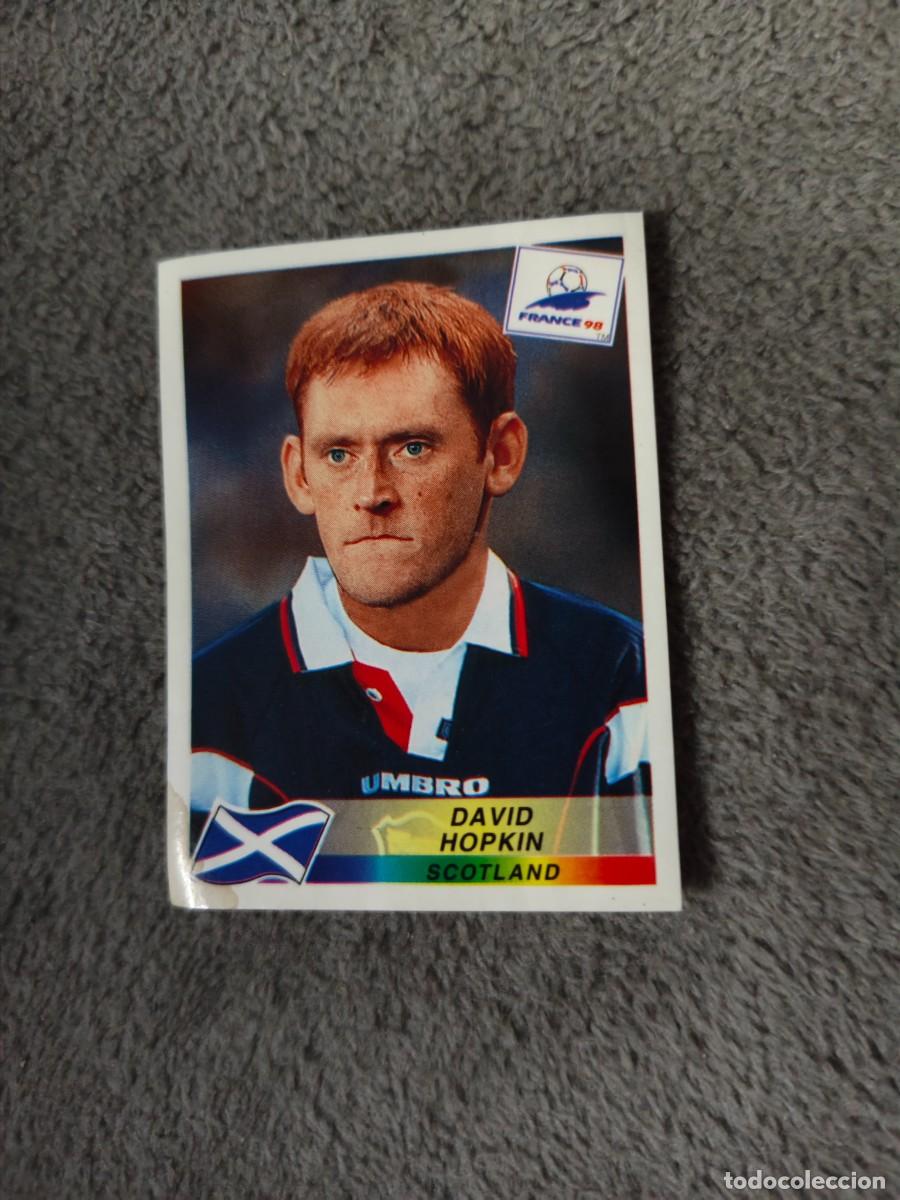 Cromos de f&uacute;tbol: 44 MUNDIAL 1998 PANINI DAVID HOPKIN ESCOCIA - 98 WORLD CUP FRANCIA PANINI FIFA AAY