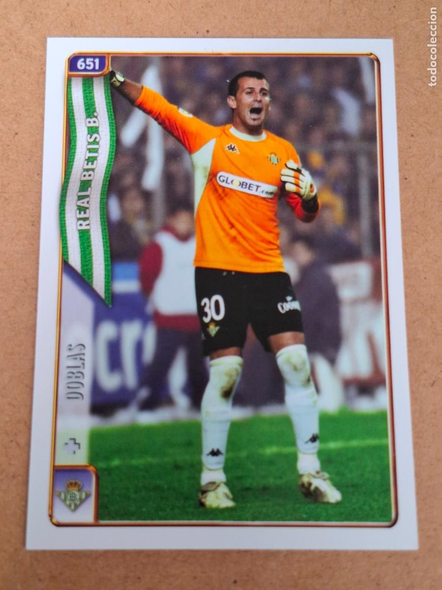 Cromos de f&uacute;tbol: MUNDICROMO 2004 2005 04 05 - 651 DOBLAS ( ERROR ) - REAL BETIS