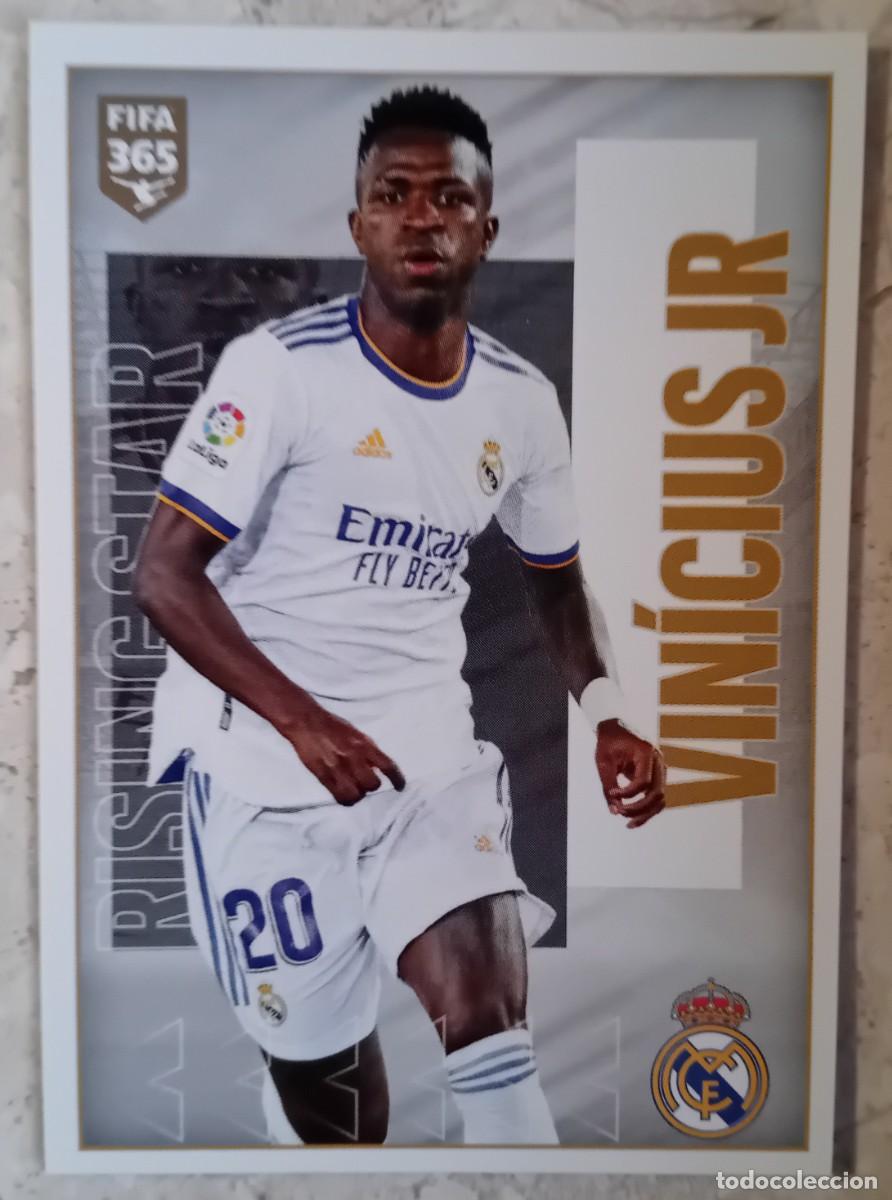 Cromos de f&uacute;tbol: Figurina Panini 2021-22 Cromo Fifa 365 2022 Vincius Jr Real Madrid n 136 Rising Star