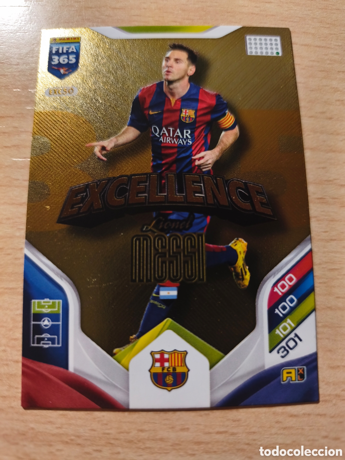 Cromos de f&uacute;tbol: EXC 50 LIONEL MESSI FC BARCELONA EXCELLENCE FIFA 365 2025 2026 PANINI 25 26 EXC12