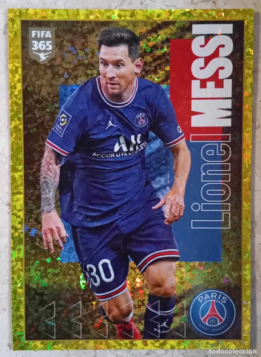 Cromos de f&uacute;tbol: Figurina Panini 2021-22 Cromo Fifa 365 2022 Lionel Messi PSG n 180