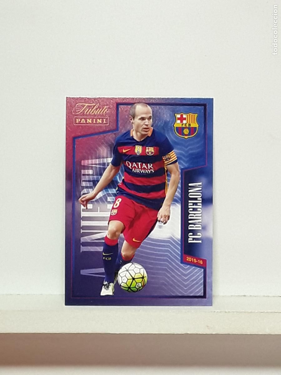 Cromos de Futebol: TRIBUTO ANDRES INIESTA 1993 2024 93 24 ALBUM PANINI LIGA N 20 BARCELONA OH CAPITAN 2015 2016