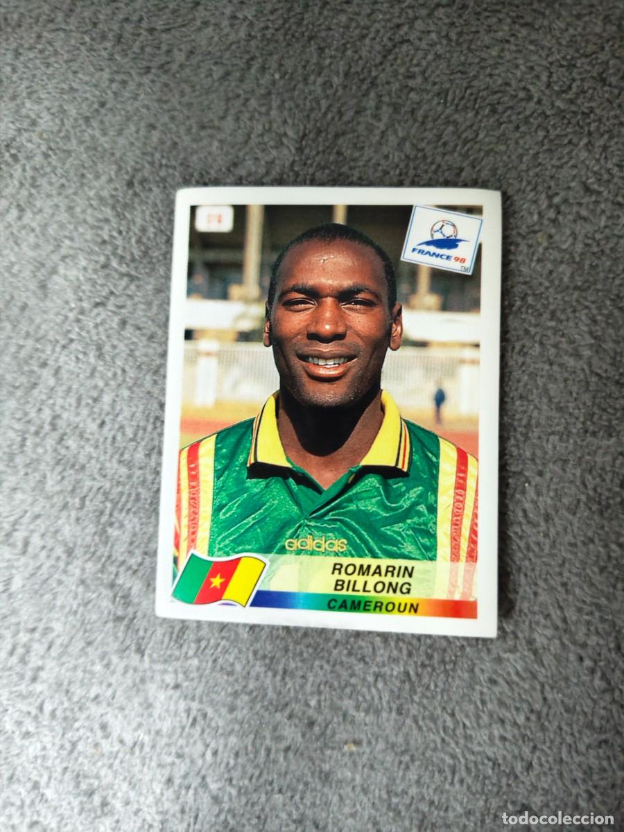 Cromos de Futebol: 128 MUNDIAL 1998 PANINI ROMARIN BILLONG CAMERUN - 98 WORLD CUP FRANCIA PANINI FIFA AAY