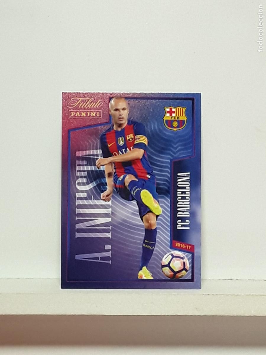 Cromos de Futebol: TRIBUTO ANDRES INIESTA 1993 2024 93 24 ALBUM PANINI LIGA N 22 BARCELONA SUMA Y SIGUE 2016 2017
