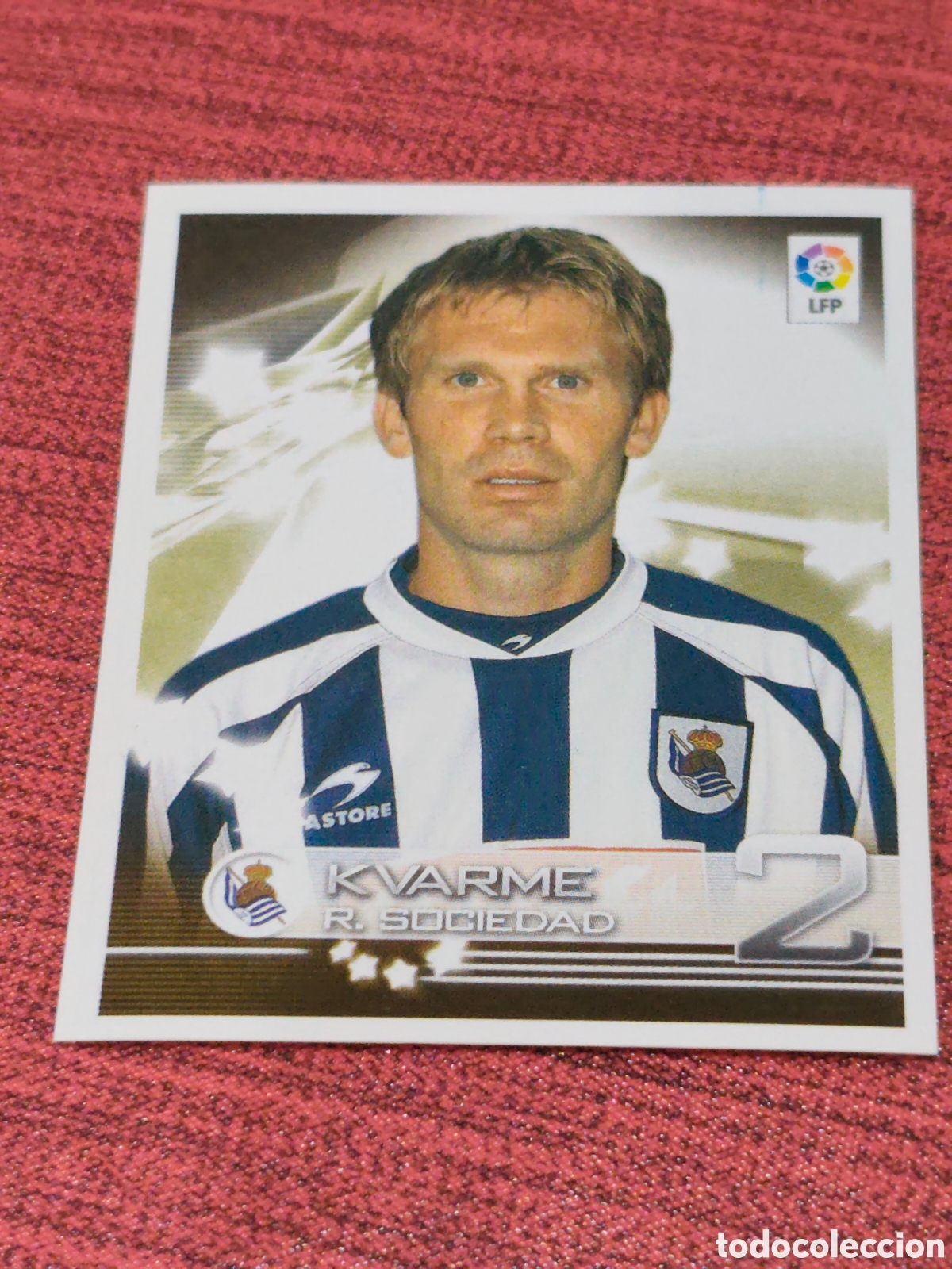 Cromos de f&uacute;tbol: 326 KVARME REAL SOCIEDAD SUPERLIGA DE ESTRELLAS 2002 2003