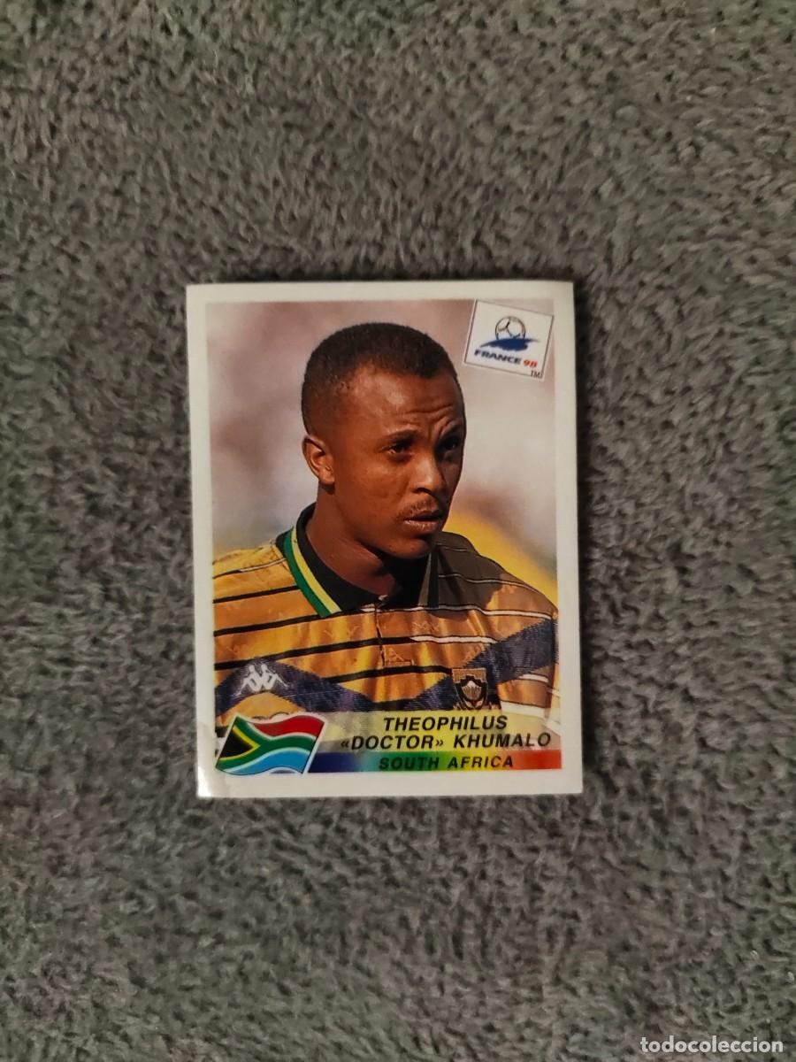 Cromos de f&uacute;tbol: 187 MUNDIAL 1998 PANINI THEOPHILUS &rdquo;DOCTOR&rdquo; KHUMALO SUDAFRICA - 98 WORLD CUP FRANCIA PANINI FIFA AAY