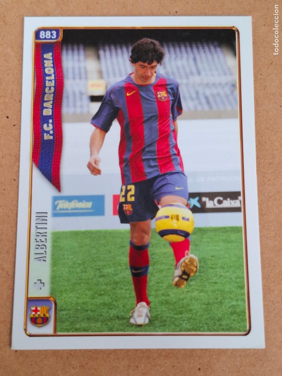 Cromos de f&uacute;tbol: MUNDICROMO 2004 2005 04 05 - 883 ALBERTINI - FC. BARCELONA