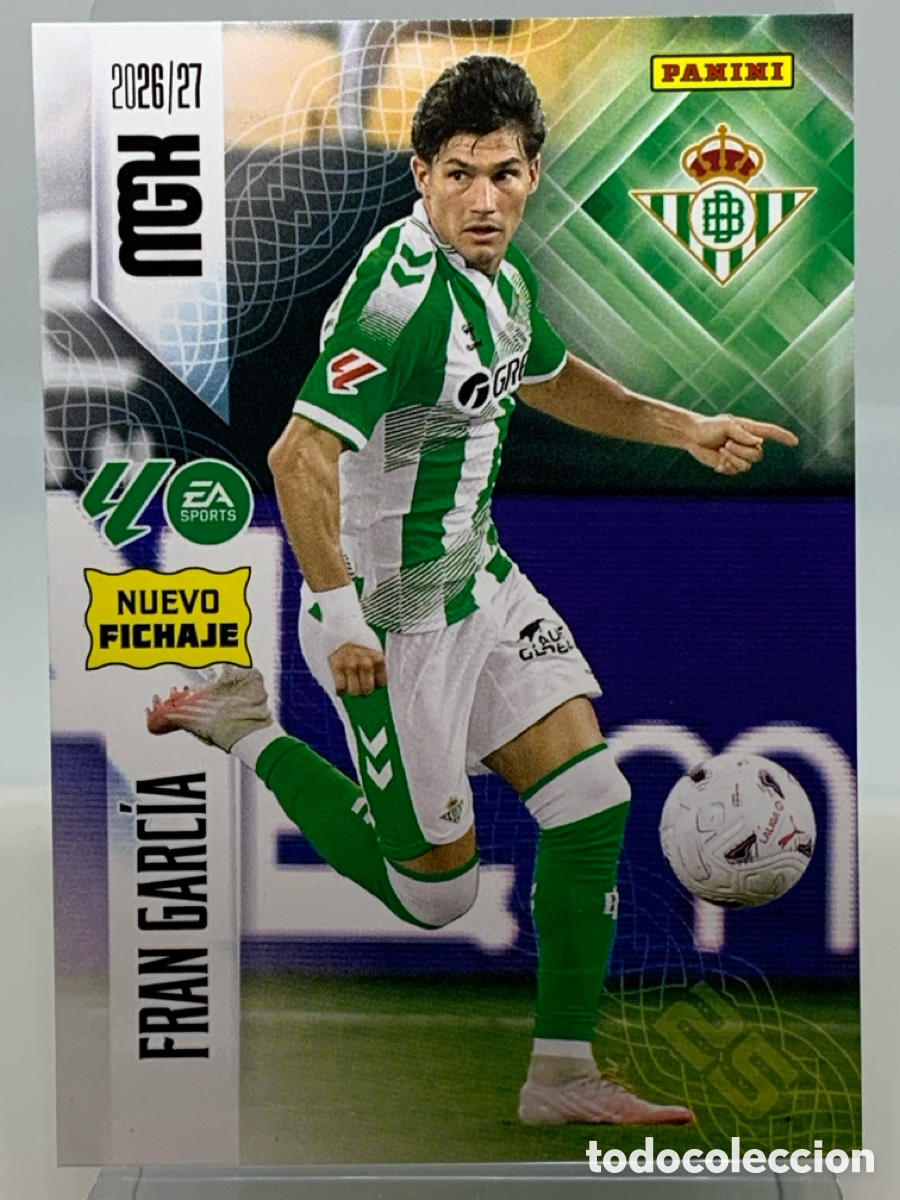 Cromos de f&uacute;tbol: 455-. Fran Garc&iacute;a - Real Betis 2 &ordf; SEGUNDA EDICI&Oacute;N - MEGACRACKS 2026 2027 - 26 27 MGK