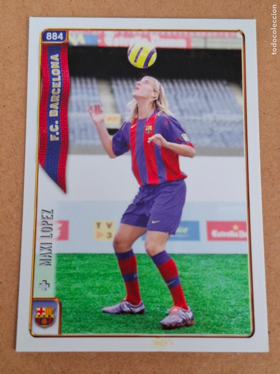 Cromos de f&uacute;tbol: MUNDICROMO 2004 2005 04 05 - 884 MAXI L&Oacute;PEZ - FC. BARCELONA
