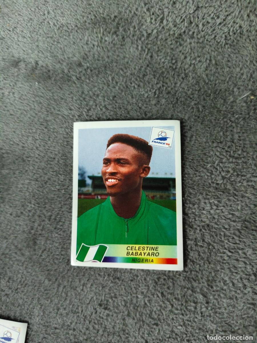 Cromos de f&uacute;tbol: 250 MUNDIAL 1998 PANINI CELESTINE BABAYARO NIGERIA - 98 WORLD CUP FRANCIA PANINI FIFA AAY