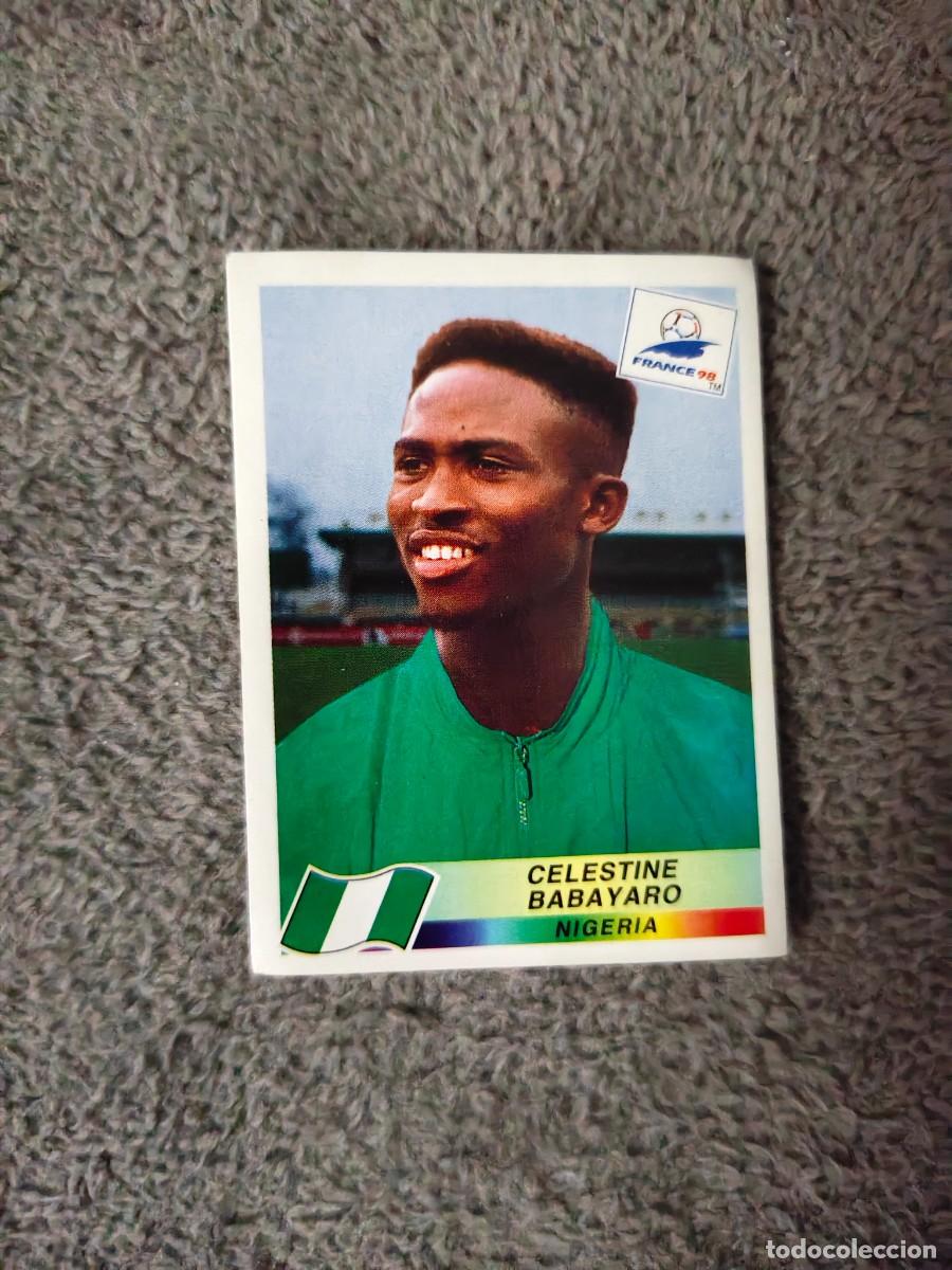 Cromos de f&uacute;tbol: 250 MUNDIAL 1998 PANINI CELESTINE BABAYARO NIGERIA - 98 WORLD CUP FRANCIA PANINI FIFA AAY