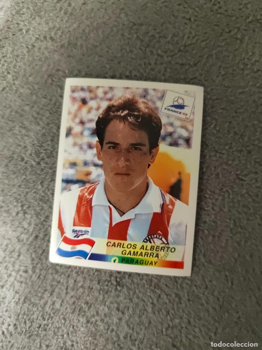 Cromos de f&uacute;tbol: 268 MUNDIAL 1998 PANINI CARLOS ALBERTO GAMARRA PARAGUAY - 98 WORLD CUP FRANCIA PANINI FIFA AAY