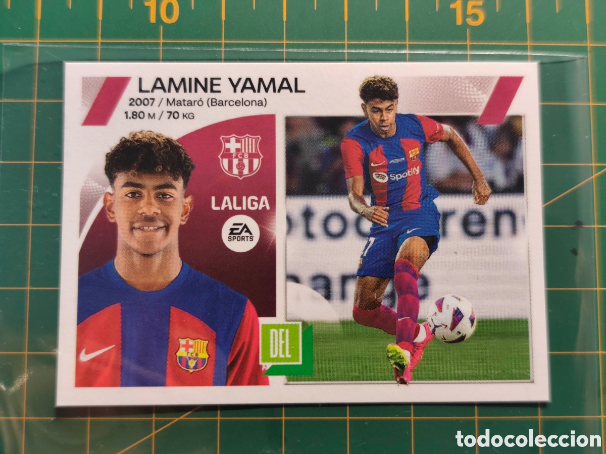 Cromos de f&uacute;tbol: Lamine Yamal Liga Este 2023 24 n&uacute;mero 19 bis