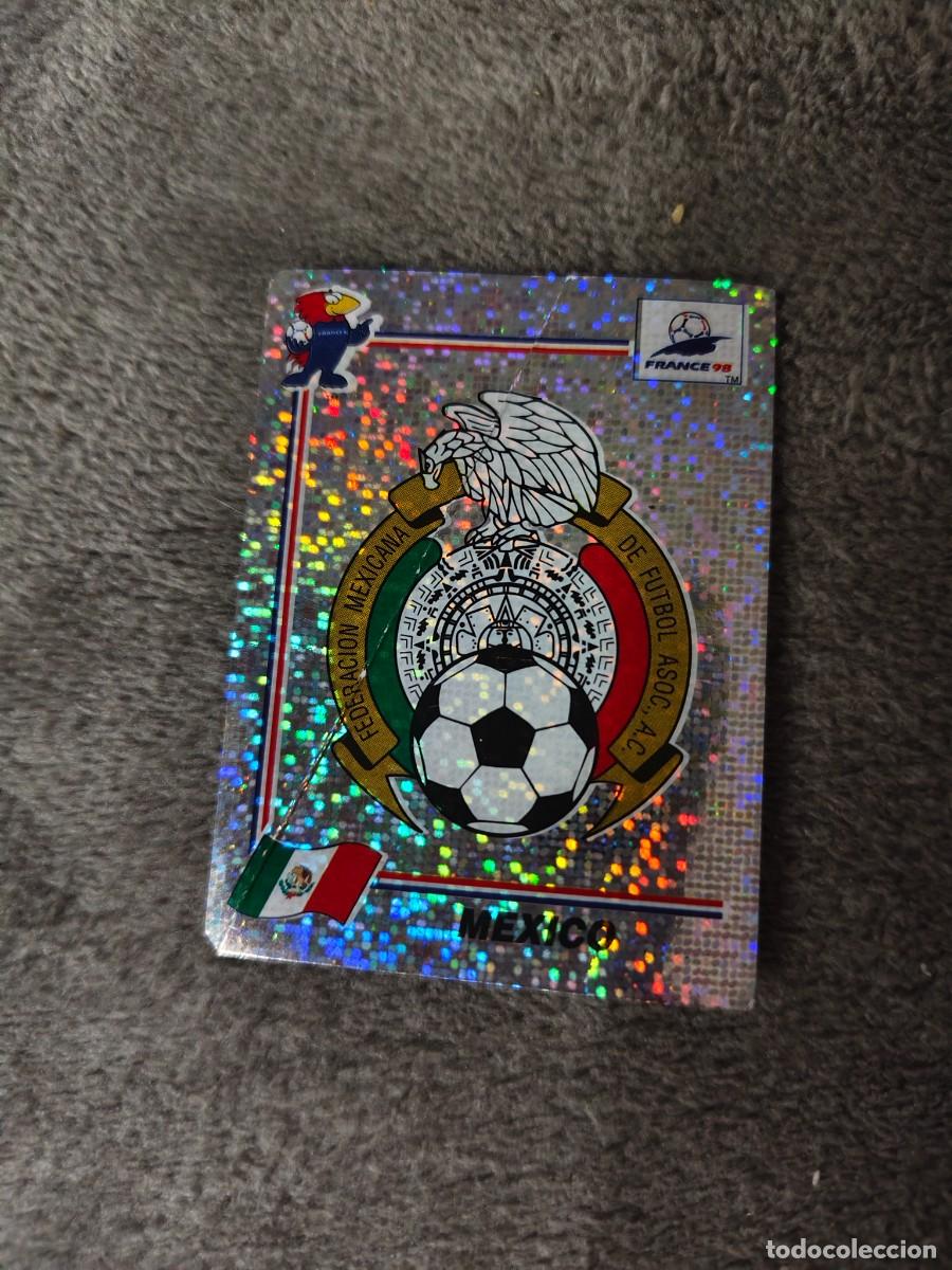 Cromos de f&uacute;tbol: 354 MUNDIAL 1998 PANINI EMBLEM MEXICO ESCUDO MEXICO FOIL 98 WORLD CUP FRANCIA PANINI FIFA AAY