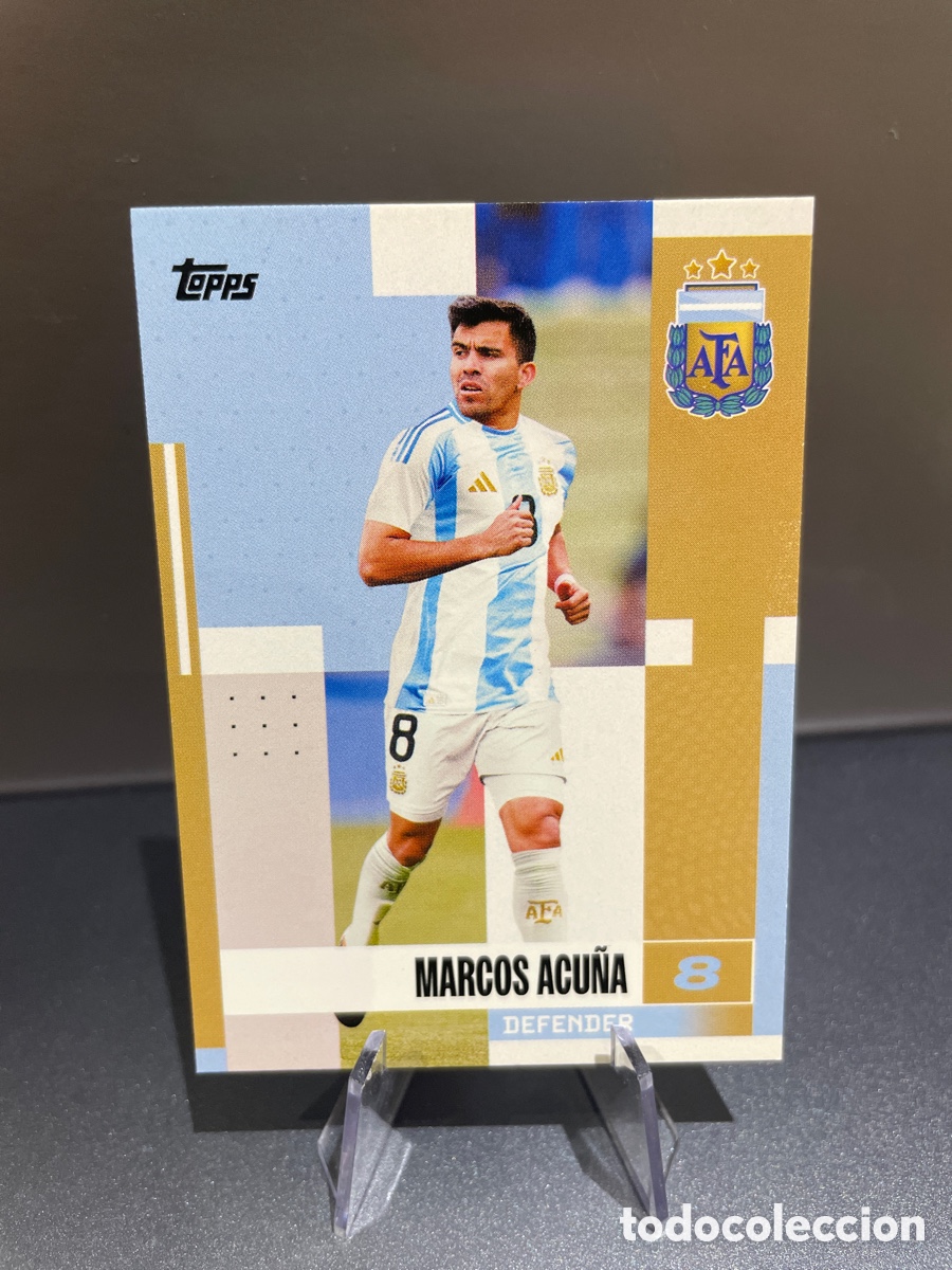 Figurine di Calcio: Marcos Acu&ntilde;a 8 Topps Team Set Argentina 2024-25