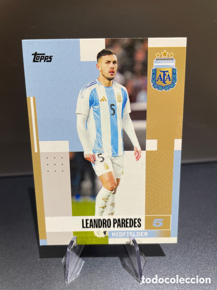Figurine di Calcio: Leandro Paredes 9 Topps Team Set Argentina 2024-25