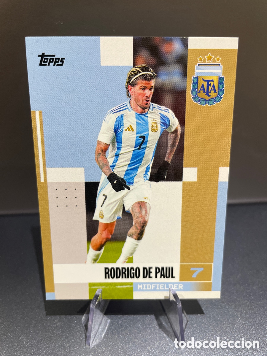 Figurine di Calcio: De Paul 10 Topps Team Set Argentina 2024-25