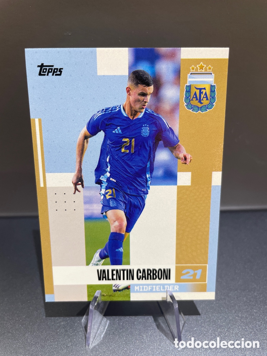 Figurine di Calcio: Valentin Carboni 12 Topps Team Set Argentina 2024-25