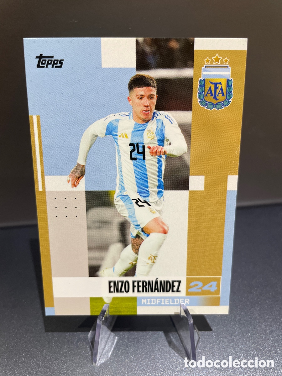 Cromos de f&uacute;tbol: Enzo Fernandez 11 Topps Team Set Argentina 2024-25