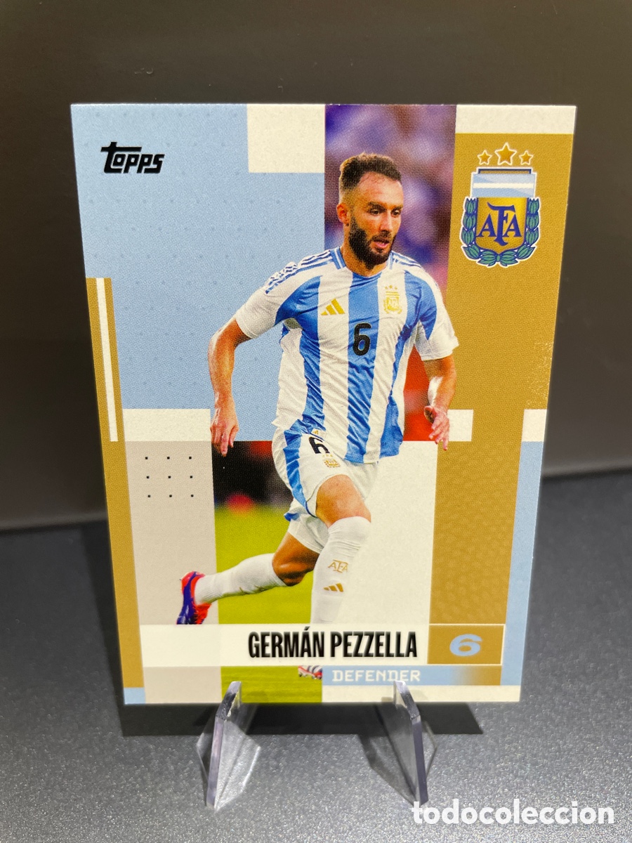 Figurine di Calcio: German Pezzella 4 Topps Team Set Argentina 2024-25