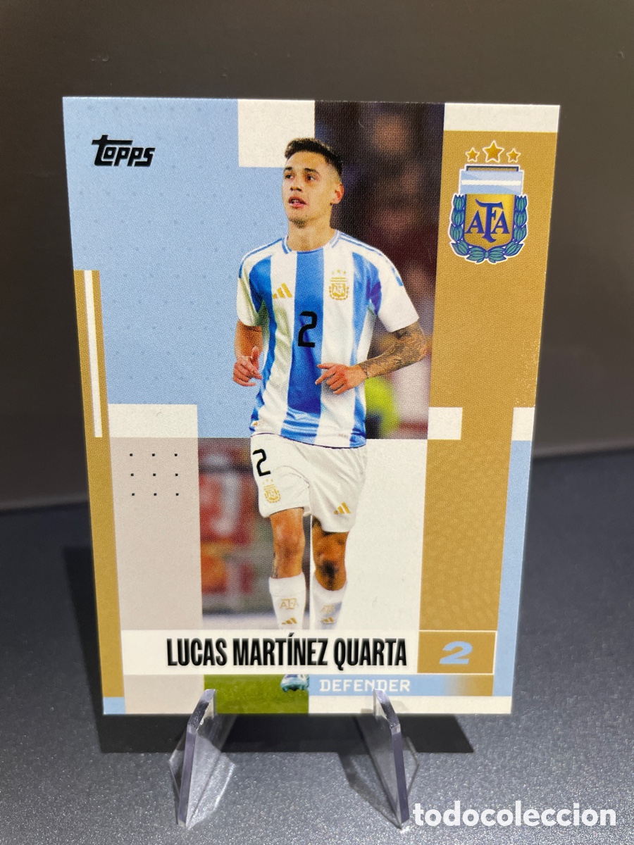 Figurine di Calcio: Lucas Martinez Cuarta 14 Topps Team Set Argentina 2024-25