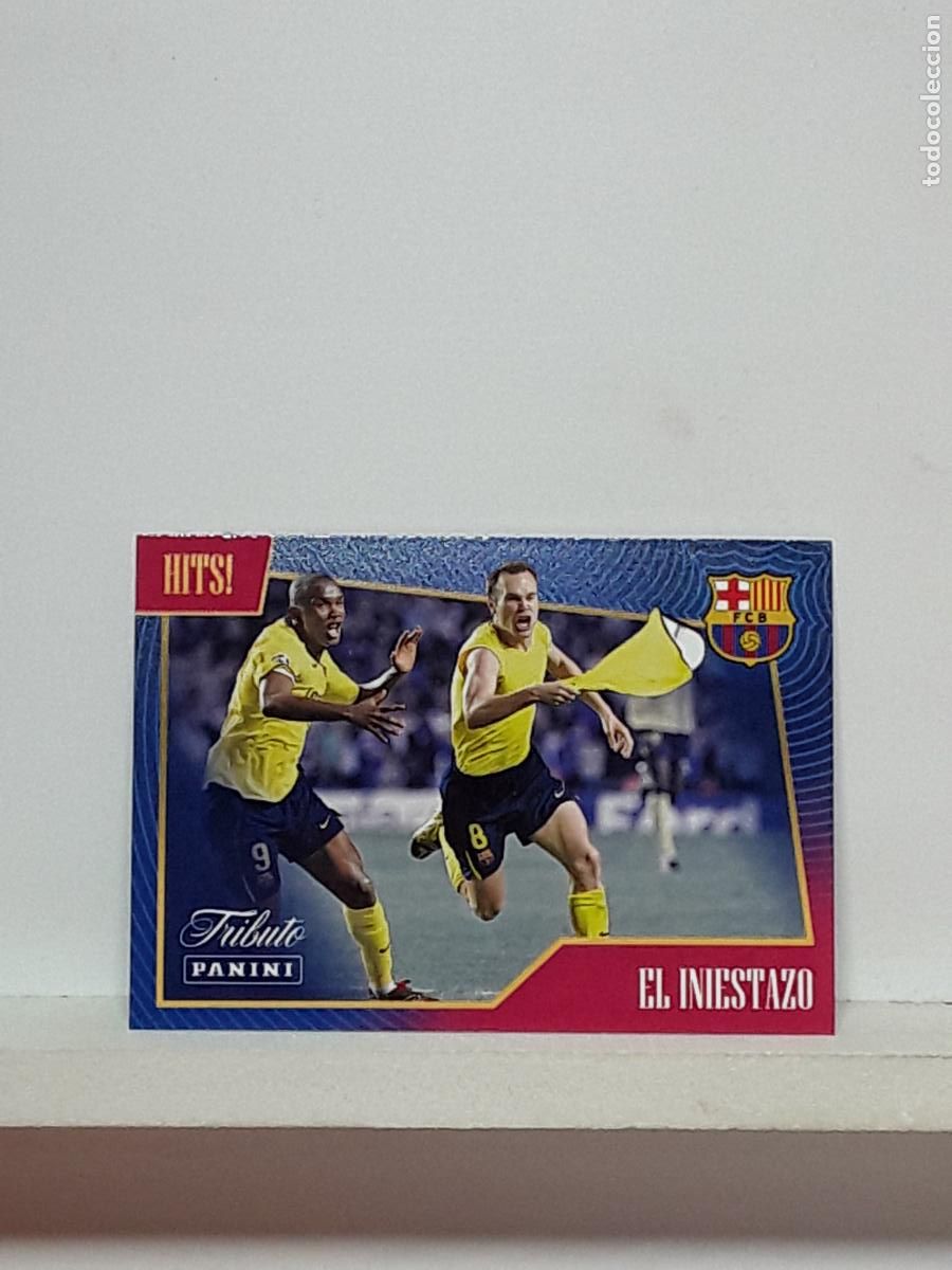 Cromos de f&uacute;tbol: TRIBUTO ANDRES INIESTA 1993 2024 93 24 ALBUM PANINI LIGA N 31 BARCELONA INIESTAZO DERECHAZO INMORTAL