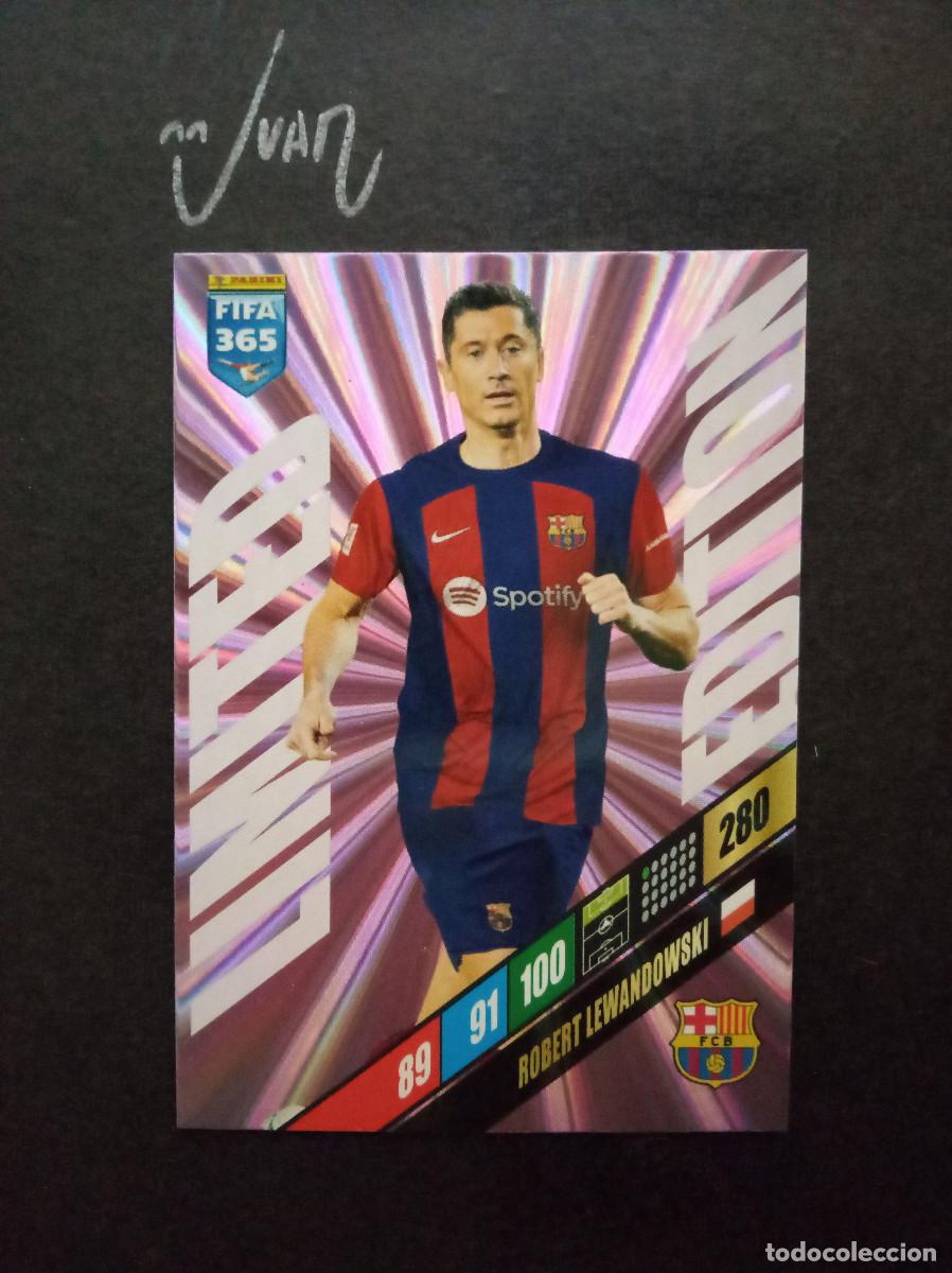 Cromos de f&uacute;tbol: LIMITED EDITION LEWANDOWSKI FC BARCELONA POLONIA ⚽ PANINI &reg; FIFA 365 ADRENALYN 2023 2024 23 24 NUEVO