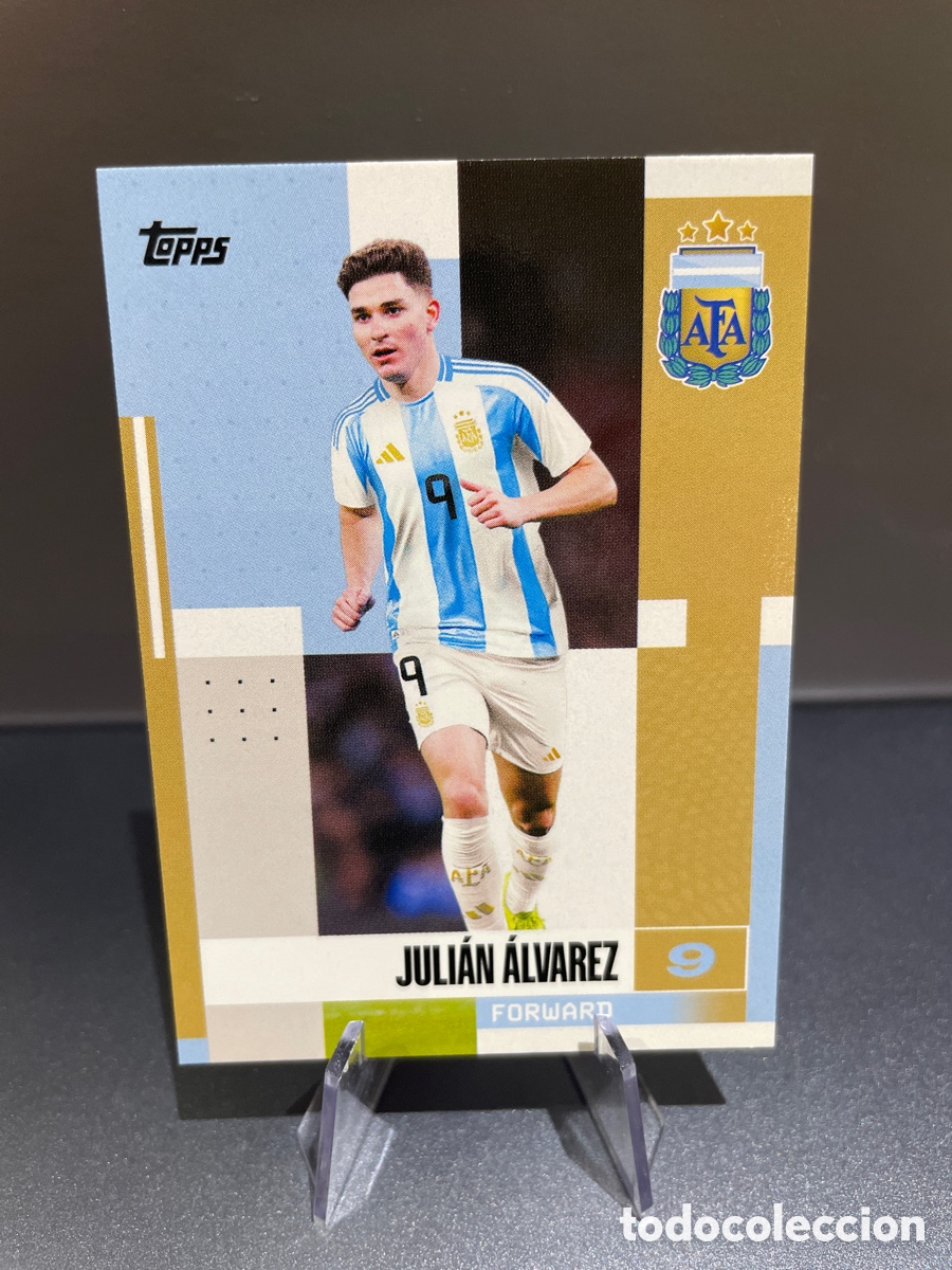 Cromos de f&uacute;tbol: Julian Alvarez 22 Topps Team Set Argentina 2024-25
