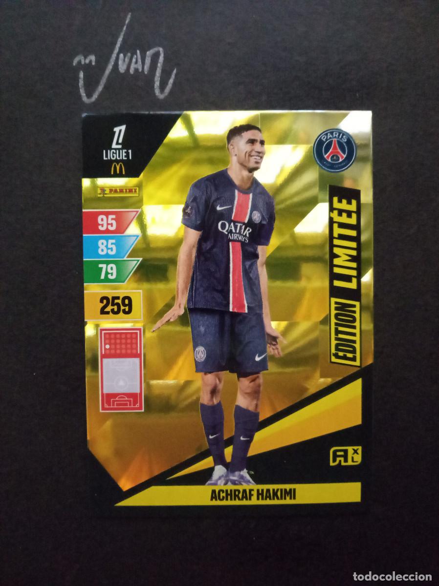 Cromos de f&uacute;tbol: LIMITED EDITION ACHRAF HAKIMI PARIS SAINT GERMAIN MARRUECOS ⚽ PANINI &reg; ADRENALYN 2024 2025 24 25