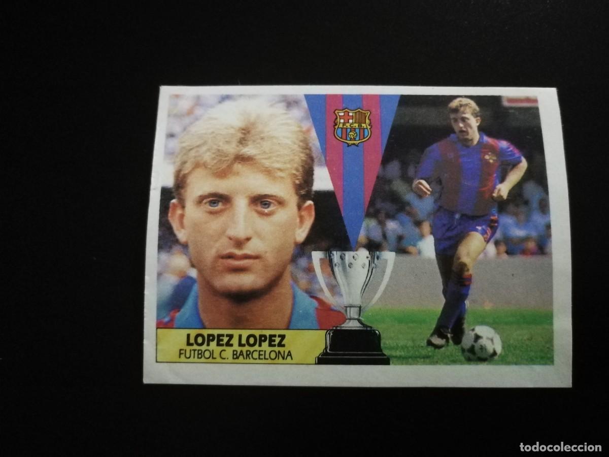 Figurine di Calcio: L&oacute;pez L&oacute;pez FC Barcelona Ultimo Fichaje n&ordm; 27 editorial Este 87/88, 1987-1988 recuperado