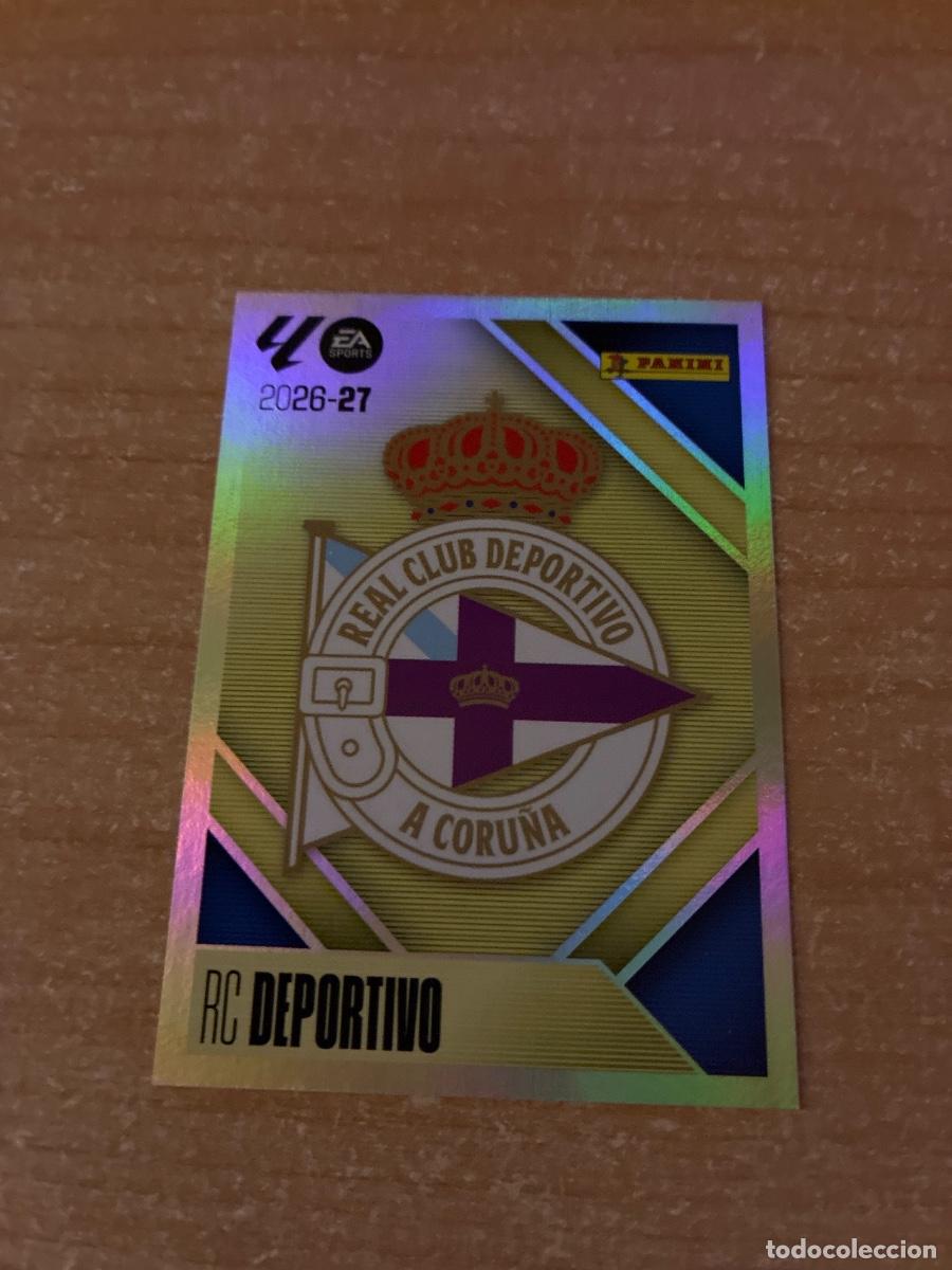 Cromos de f&uacute;tbol: 1 ESCUDO DEPORTIVO CORU&Ntilde;A LIGA ESTE 2026 2027