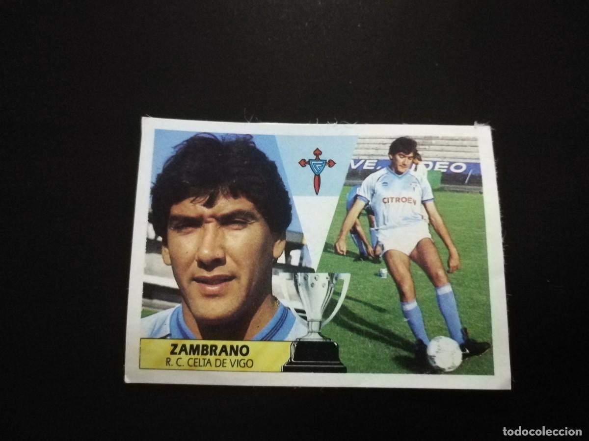 Figurine di Calcio: Zambrano Celta de Vigo Ultimo Fichaje n&ordm; 36 editorial Este 87/88, 1987-1988 recuperado