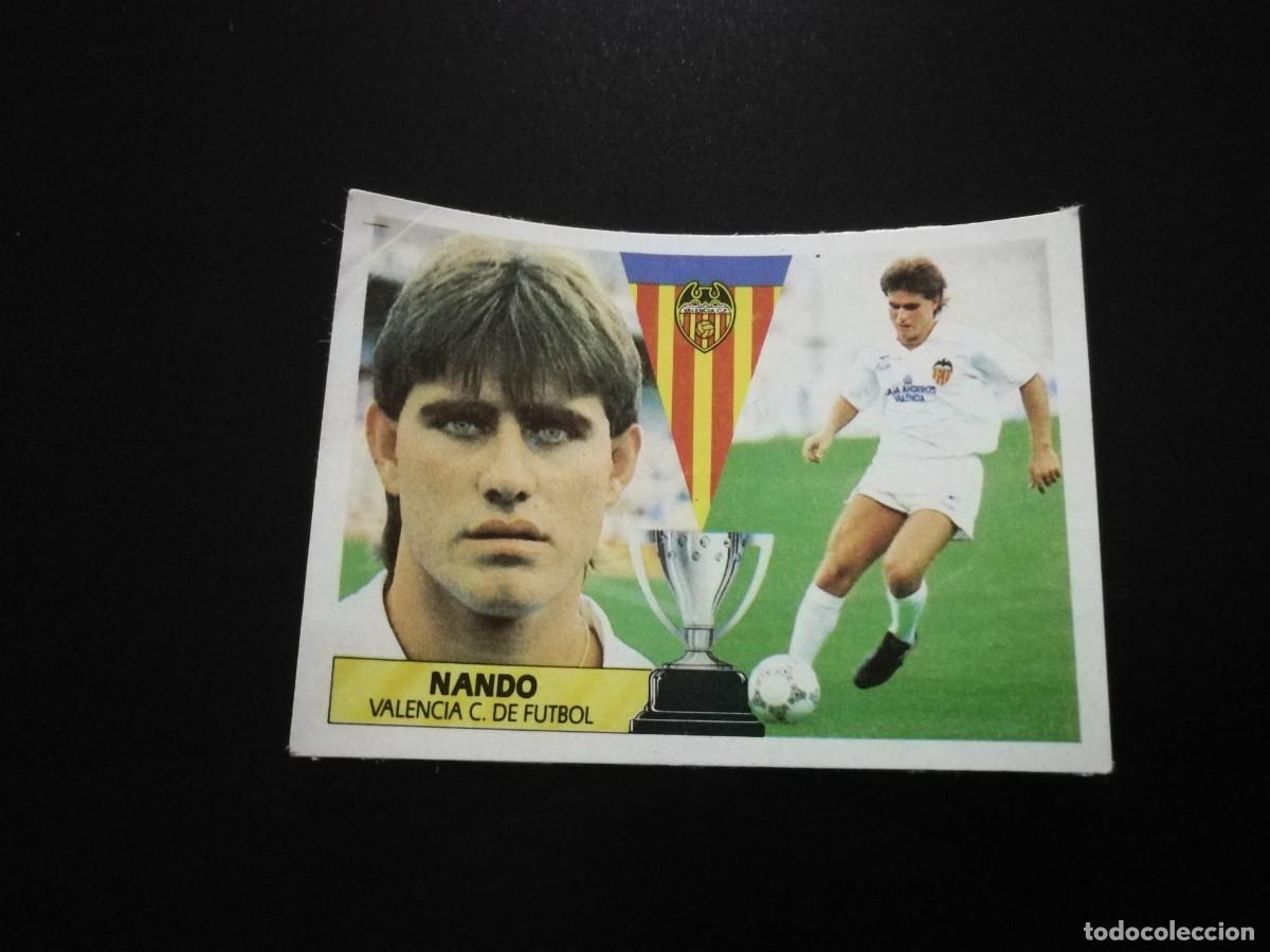 Figurine di Calcio: Nando Valencia CF Ultimo Fichaje n&ordm; 35 editorial Este 87/88, 1987-1988 recuperado