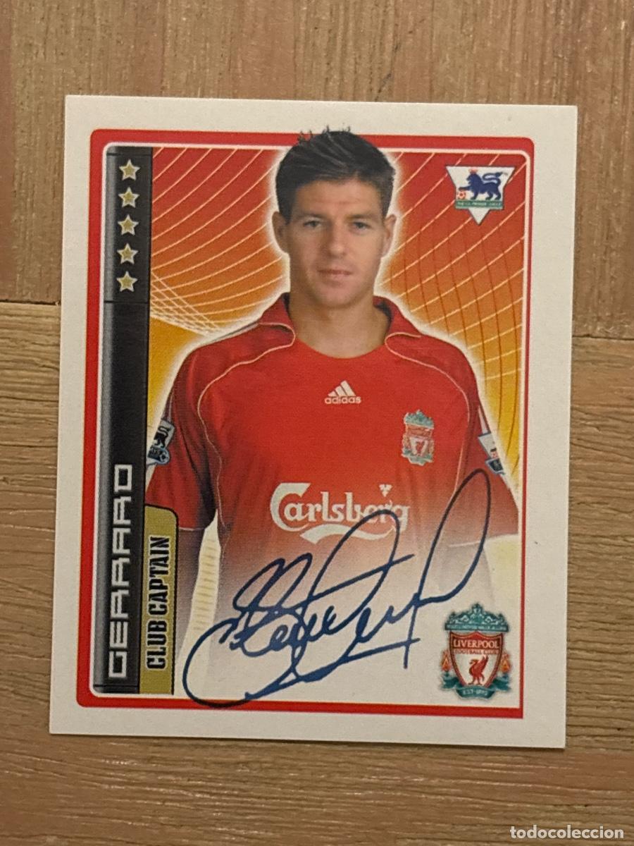 Cromos de f&uacute;tbol: 44. Cromo sticker f&uacute;tbol N 218 GERRARD Liverpool. PREMIER LEAGUE 2006-07 06-07 MERLIN