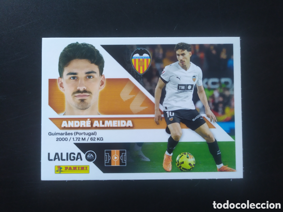 Cromos de f&uacute;tbol: Liga este 2026 2027 26 27 panini Andr&eacute; Almeida n&deg; 16 Valencia